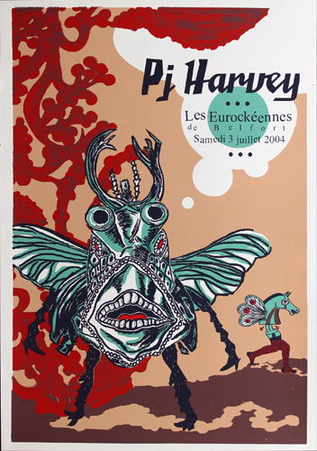 Bongout PJ Harvey at Les Eurockï¿½ennes de Belfort Poster