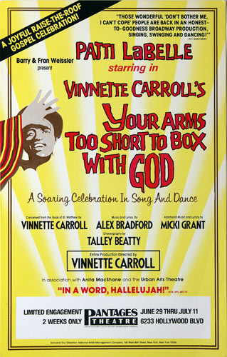Your Arms are Too Short to Box With God Theatre Poster