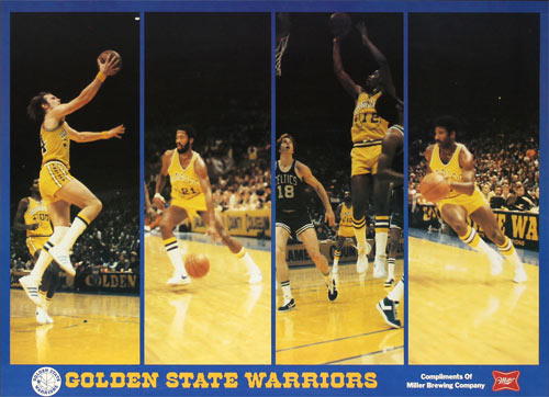 Miller Brewing Company - Golden State Warriors Basketball Poster