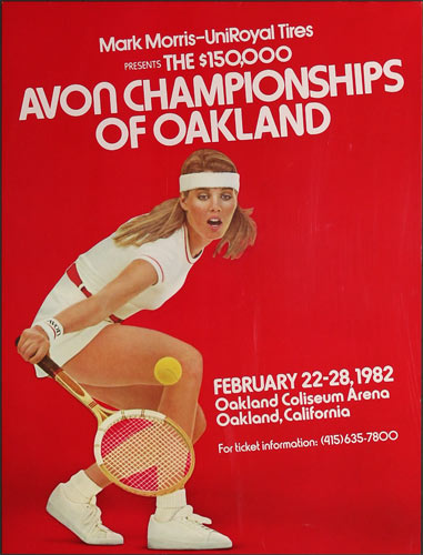 Andrea Jaeger 1982 Avon Tennis Championships of California at Oakland Poster