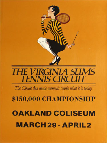 Virginia Slims Tennis Circuit Championship Oakland Coliseum Poster