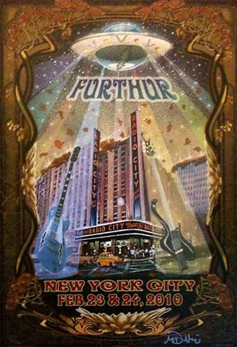 2011 Furthur - Mountain View Lenticular Concert Poster by Michael Ever