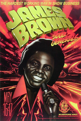 Jim Phillips James Brown Poster