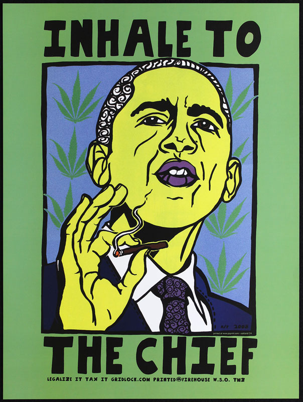 Jon-Paul Bail Inhale To The Chief Obama Poster