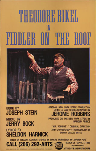 Fiddler on the Roof Theatre Poster