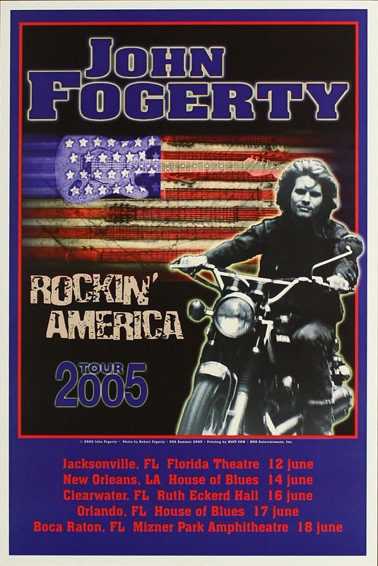 Photo: Robert Fogerty John Fogerty Rockin' America Tour 2005 Poster