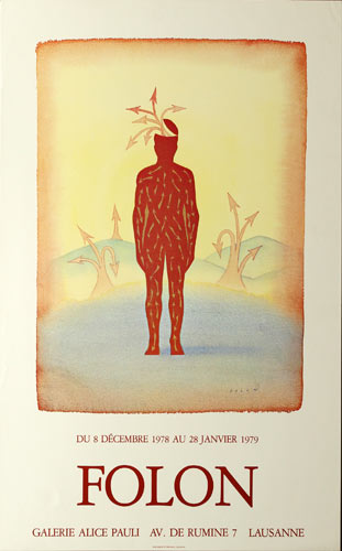 Jean-Michel Folon Jean-Michel Folon Art Exhibition Poster