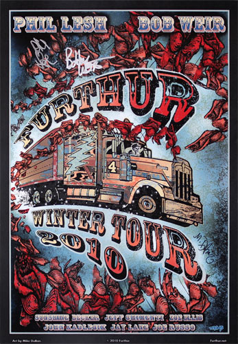 Mike DuBois Furthur Winter Tour 2010 Autographed  Poster