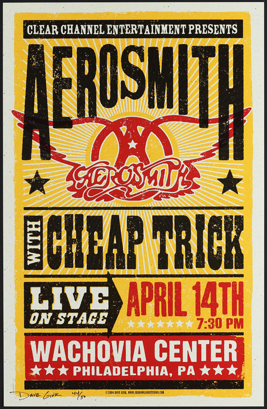 Dave Gink Aerosmith Poster