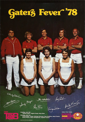 1978 Golden Gaters Tennis Coca Cola Tab  Promo Poster