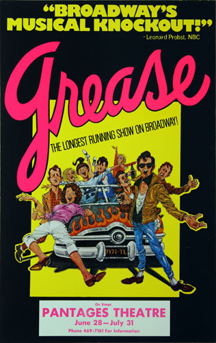 Grease Theatre Poster