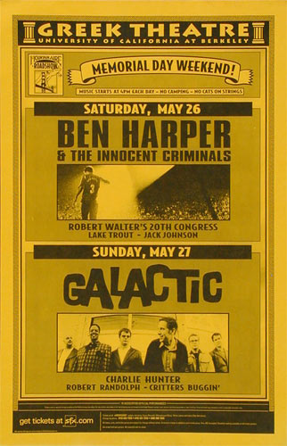 Ben Harper and the Innocent Criminals Poster