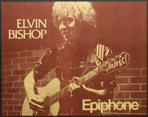 Elvin Bishop Epiphone Guitars Promo Poster