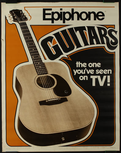Epiphone Guitars The One You've Seen On TV Promo Poster