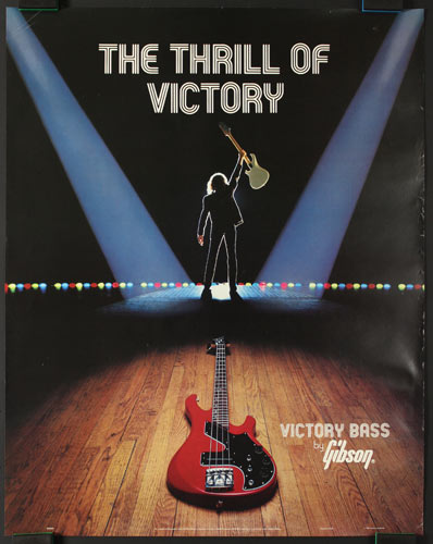 Gibson Victory Bass Guitars Promo Poster