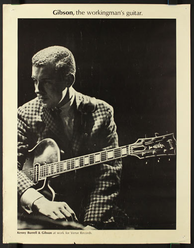 Gibson Workingman's Guitar Kenny Burrell Promo Poster