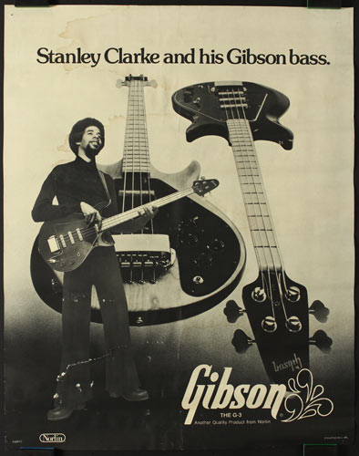 Gibson G-3 Grabber Bass Guitar Stanley Clarke Promo Poster