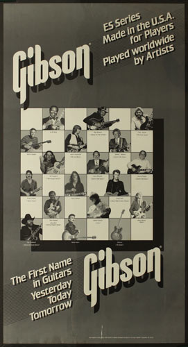 Gibson ES Series Guitars Promo Poster