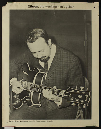 Gibson Workingman's Guitar Barney Kessel Promo Poster