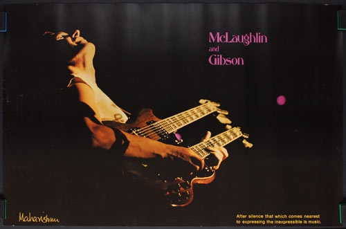 Mahavishnu John McLaughlin Gibson Promo Poster