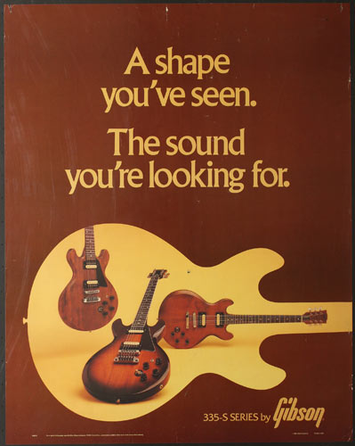 Gibson 335-S Series Guitar Promo Poster