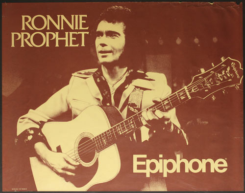 Ronnie Prophet Epiphone Guitars Promo Poster