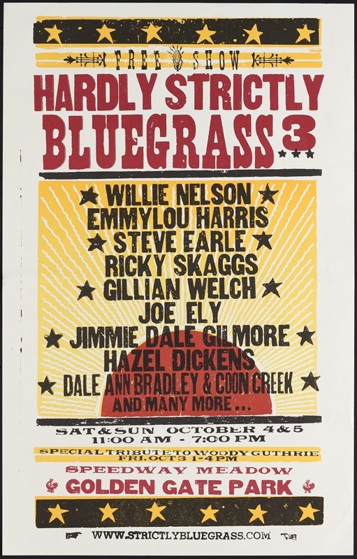 Hardly Strictly Bluegrass 3 Poster
