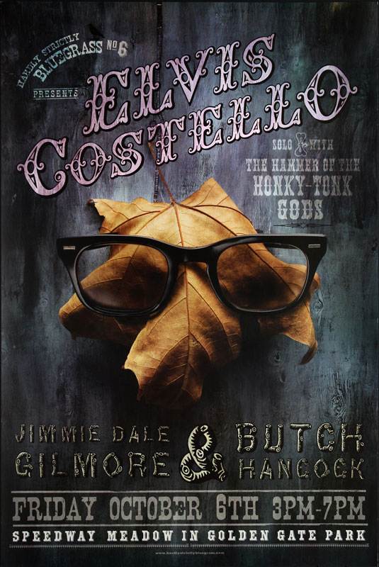 Elvis Costello at Hardly Strictly Bluegrass 6 - 2006 Poster