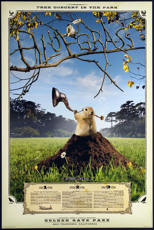Hardly Strictly Bluegrass 10 - 2010 Poster