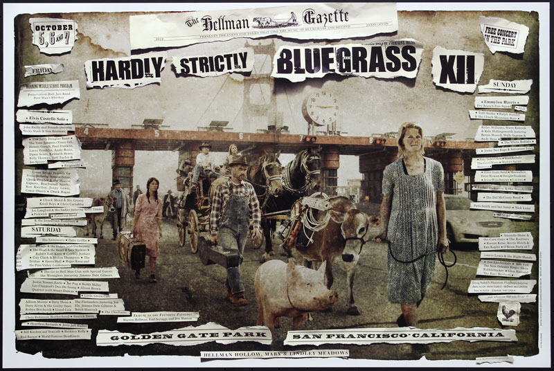 Hardly Strictly Bluegrass 12 - 2012 Poster