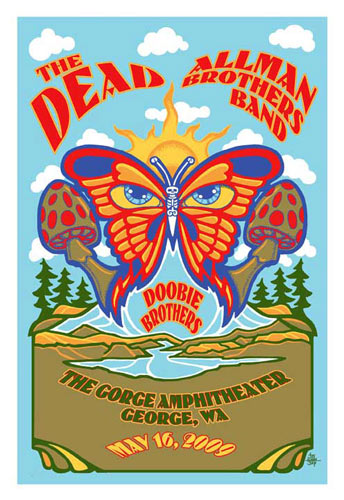 Steve Johannsen The Dead with the Allman Brothers Band Poster