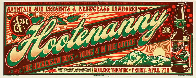 Jesse Philips Mountain Sun Presents a Brewgrass Jamboree and Hootenanny Poster