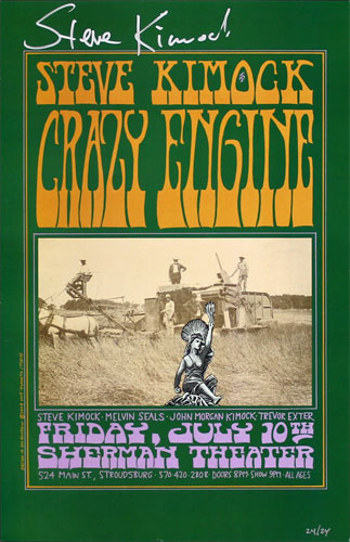 M. Dolgushkin Steve Kimock Crazy Engine Autographed Poster