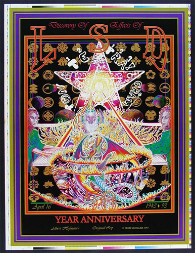 50th Anniversary Of Lsd Albert Hoffman Poster Poster