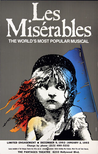 Les Miserables Theatre Poster