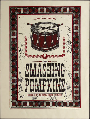 Lil Tuffy The Smashing Pumpkins Autographed Poster