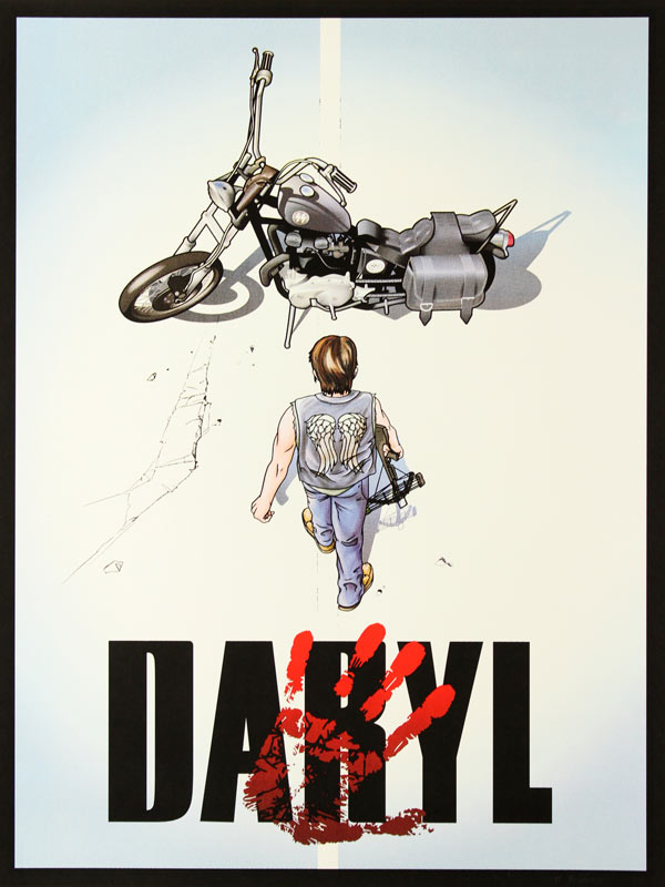 Jason Goad Daryl - Walking Dead Akira Mashup Poster