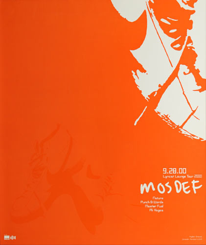 Mos Def Lyricist Lounge Tour 2000 Poster