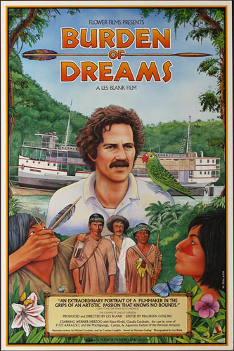 Monte Dolack Burden of Dreams 1982 Les Blank Movie Poster