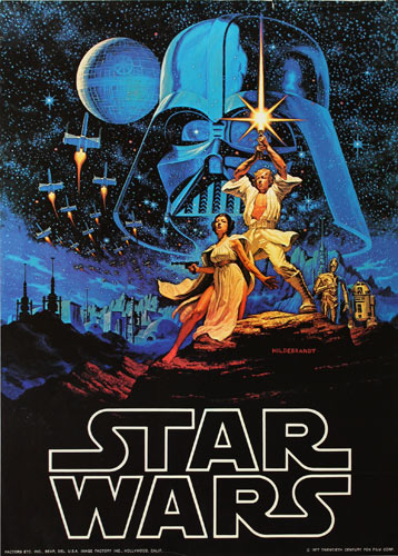 Hildebrandt Star Wars 1977 Retail Movie Poster