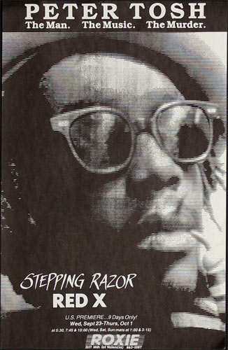 Stepping Razor: Red X - Peter Tosh Documentary Premiere Movie Poster