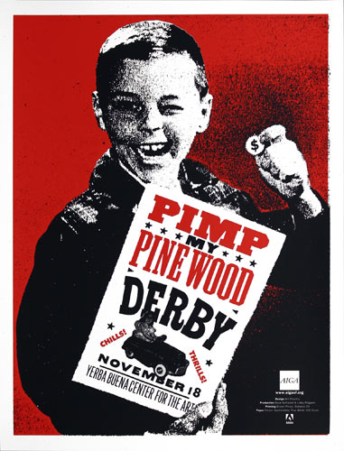 Art Chantry 2010 AIGA Pimp My Pinewood Derby Poster