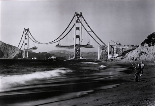 San Francisco Golden Gate Bridge Construction Poster