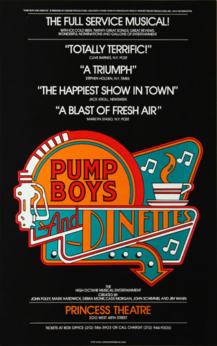 Pump Boys and Dinettes Theatre Poster