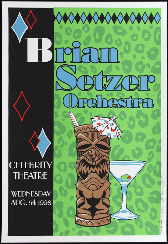 Rob Schwager (Trucker) Brian Setzer Orchestra Poster