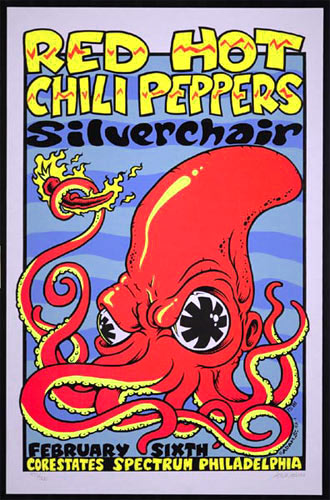 Adam Swinbourne Red Hot Chili Peppers Poster