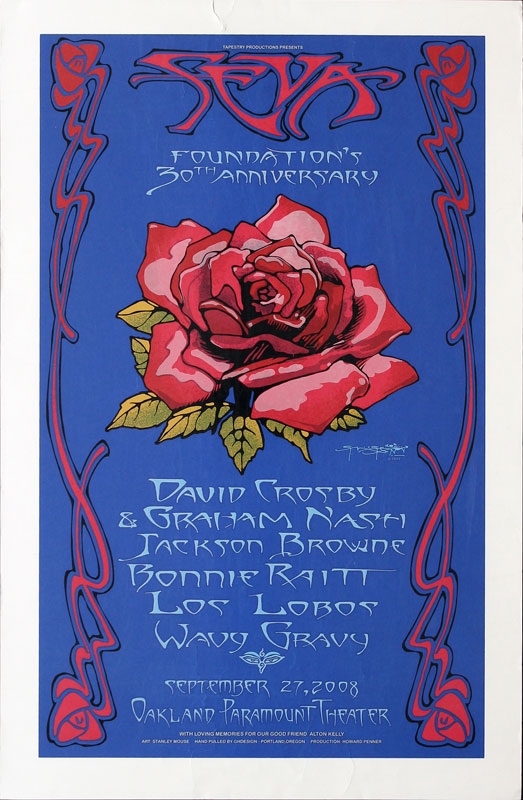 Stanley Mouse Seva Foundation's 30th Anniversary with David Crosby and Graham Nash Poster