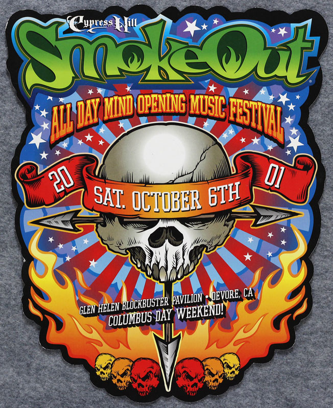 SmokeOut Cypress Hill Die Cut 2-Sided Handbill