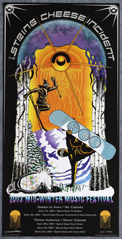 Khepran Mathes The String Cheese Incident 2003 Mid-Winter Ice Festival Poster