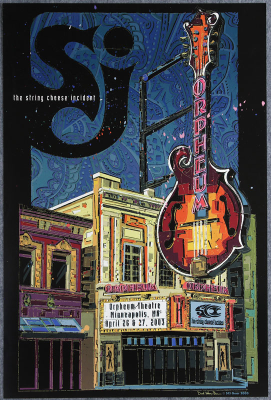 David Jeffrey Brown String Cheese Incident Poster